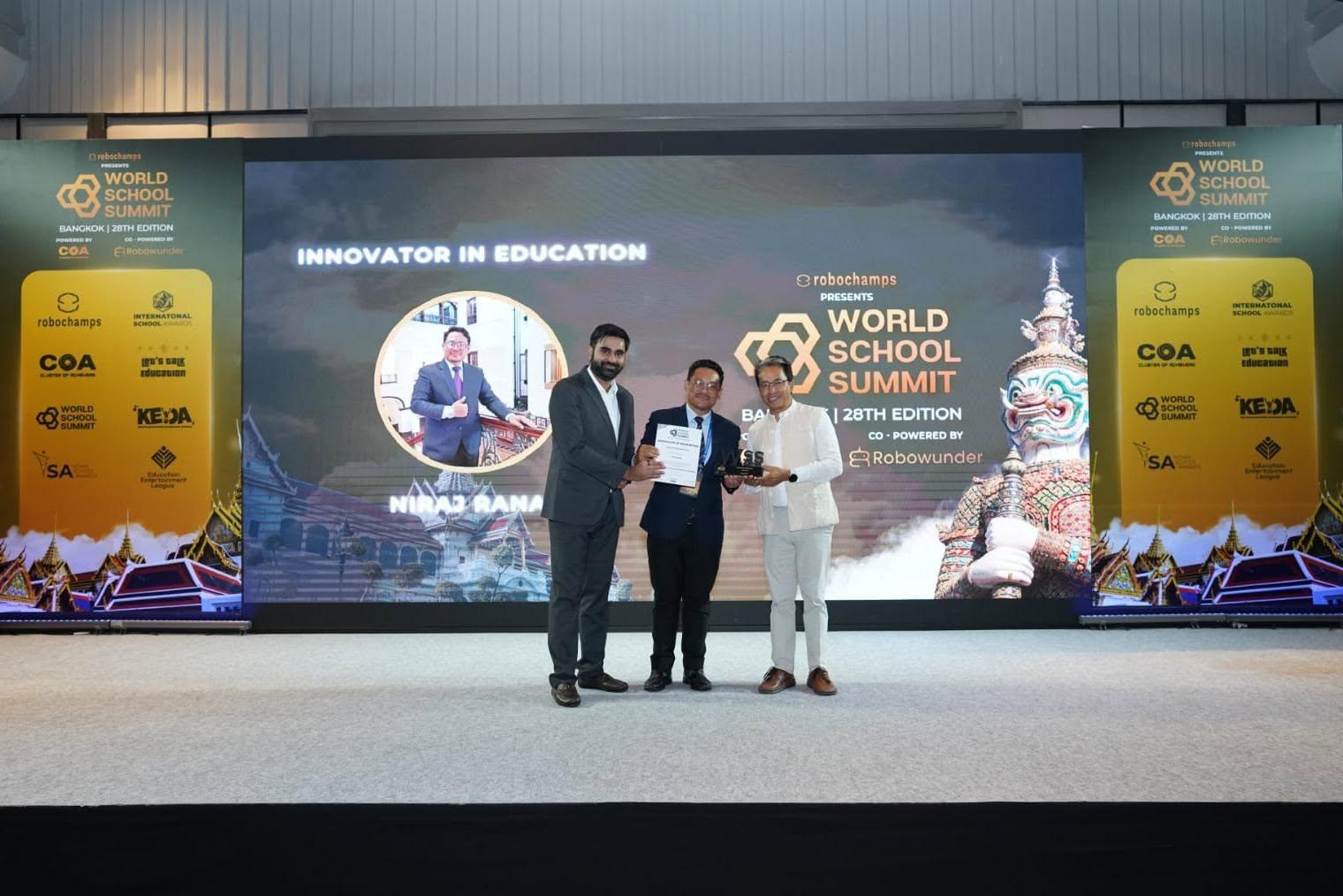 Gyanodaya Recognised as an Innovative School at World School Summit 2025